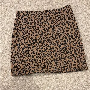 Forever 21 Animal Print Mini Skirt